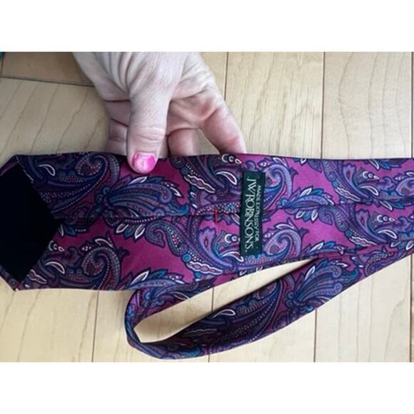 Lot of paisley colorful men's ties from Nordstrom, JW Robinson, XMI and N Martin - Picture 9 of 13